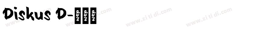Diskus D字体转换